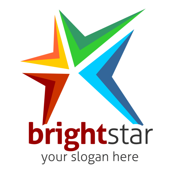 Bright Star Logo PNG Vector