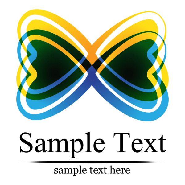 Butterfly Love Logo PNG Vector