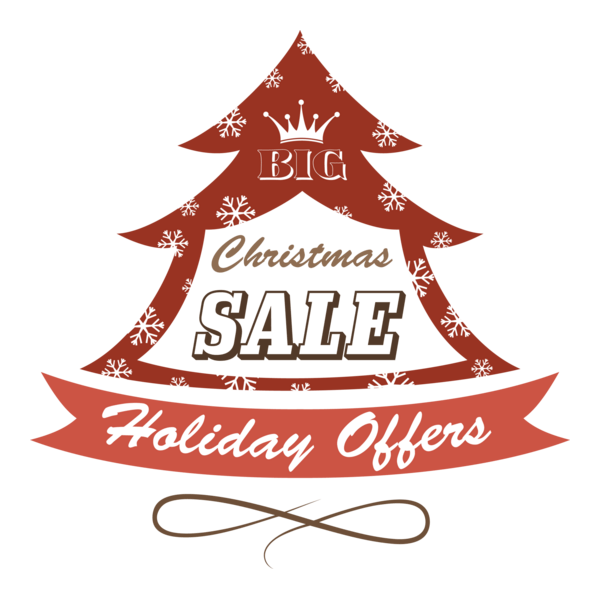 Christmas Sale Logo PNG Vector