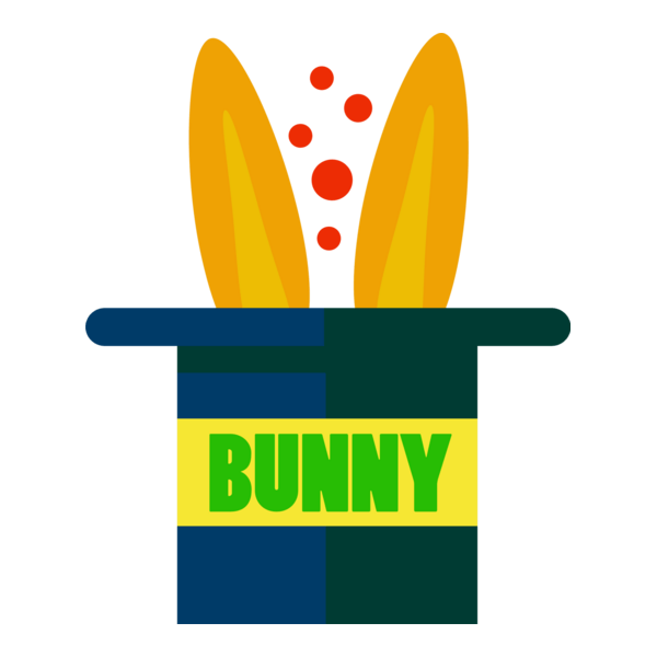 Circus Rabbit Bunny Logo PNG Vector