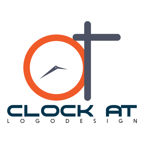 Clock Company Logo PNG Vector