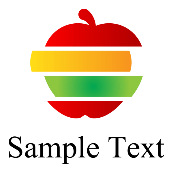 Colorful Apple Logo PNG Vector