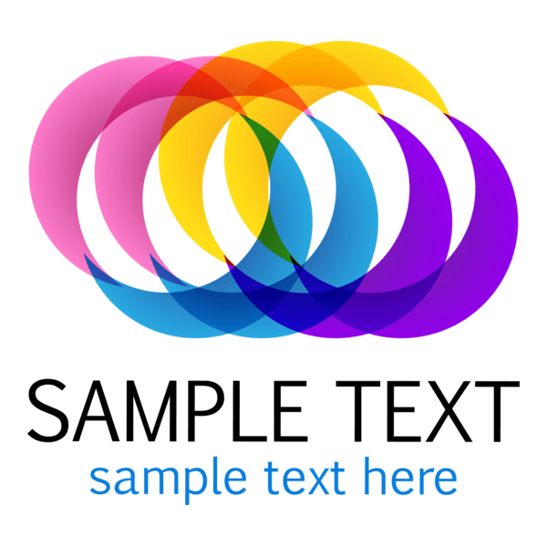 Colorful Circles Logo PNG Vector