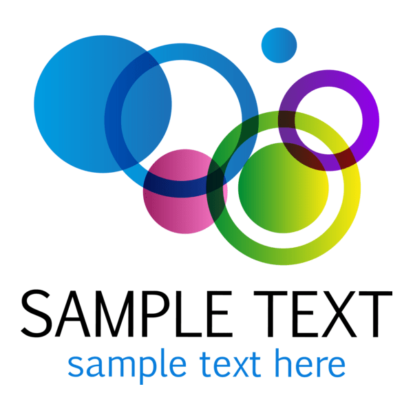 Colorful Circles Logo PNG Vector