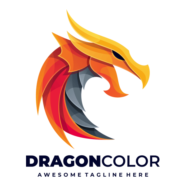 Dragon fire Logo PNG Vector