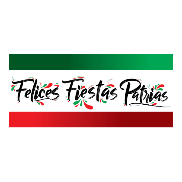 Felices Fiestas Patrias Logo PNG Vector