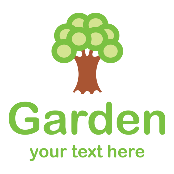 Garden Tree Logo PNG Vector