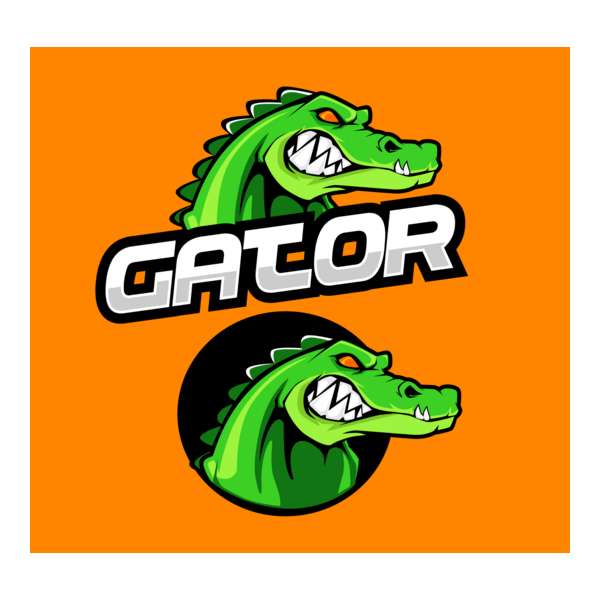 Gator mascot Logo PNG Vector