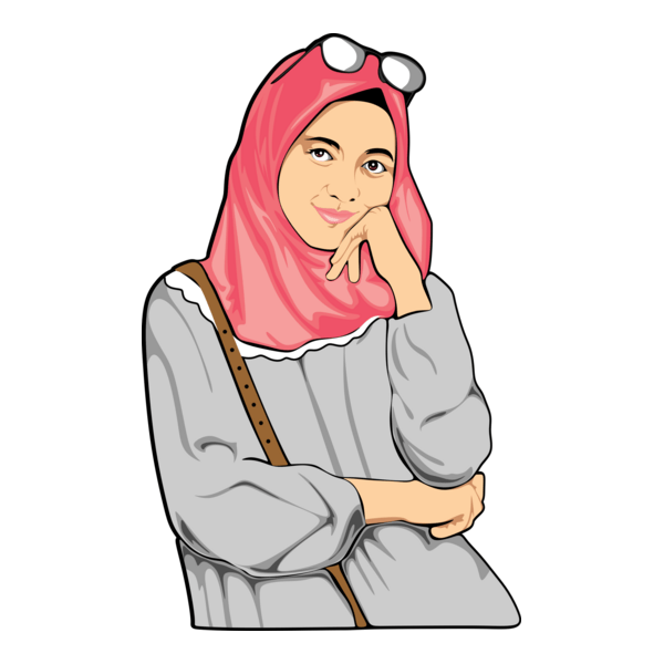 girl muslim Logo PNG Vector