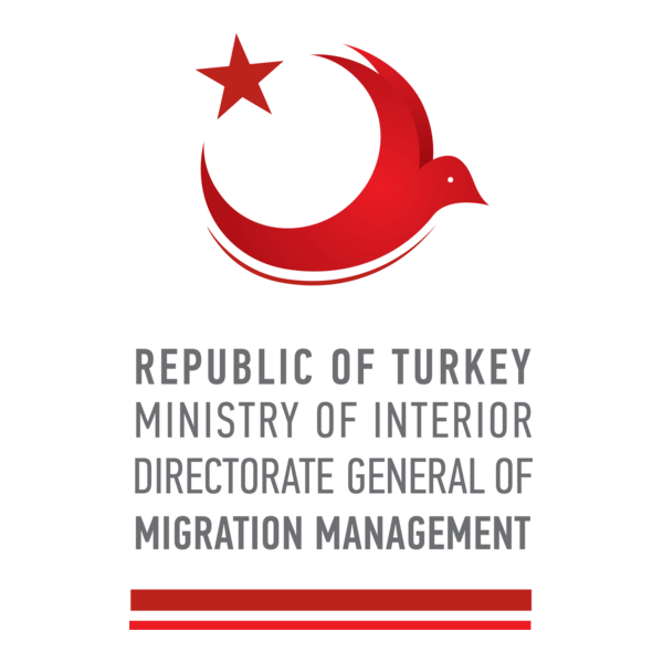 Göç İdaresi Genel Müdürlüğü İngilizce Dikey Logo PNG Vector