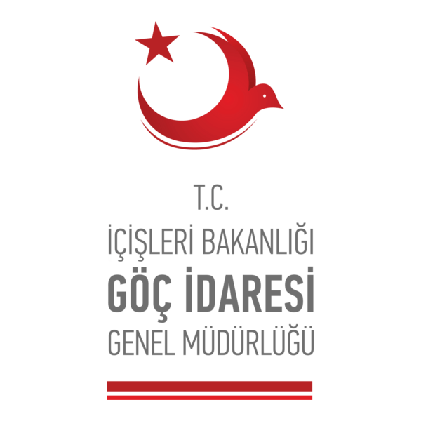 Göç İdaresi Genel Müdürlüğü Türkçe Dikey Logo PNG Vector