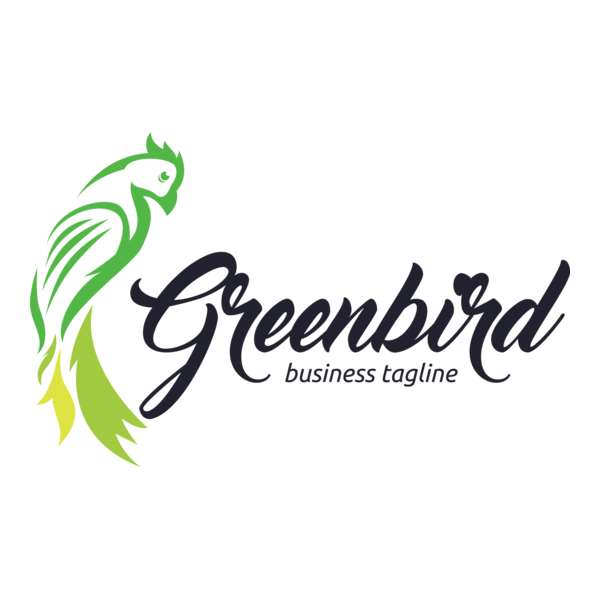 Green bird Logo PNG Vector
