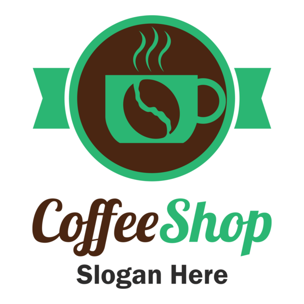 Green coffee Logo PNG Vector