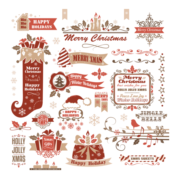 Happy Holidays Logo PNG Vector