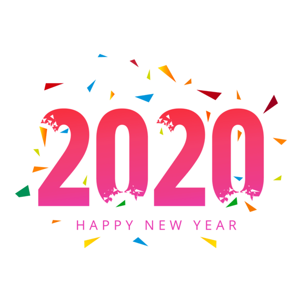 Happy New Year 2020 Logo PNG Vector