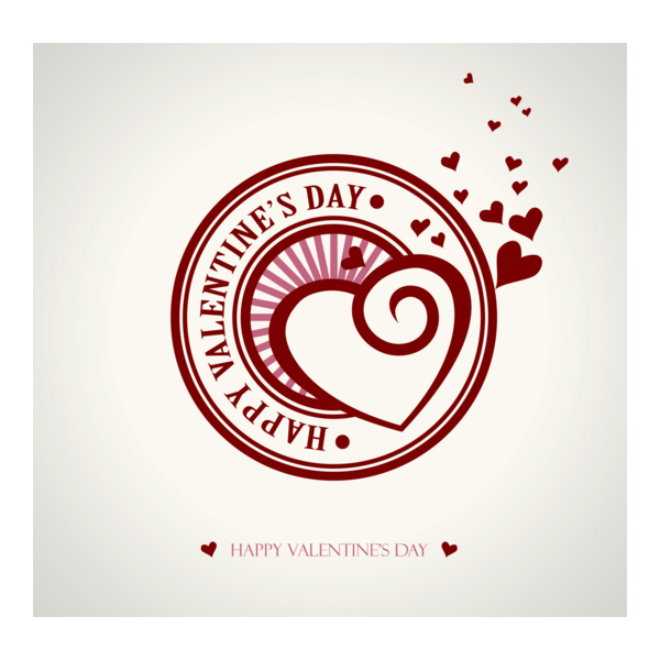 Happy Valentine's Day Logo PNG Vector
