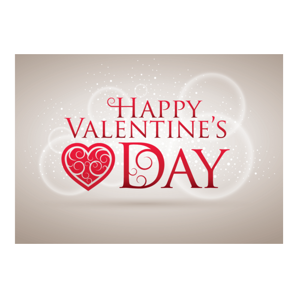 Happy Valentine's Day Logo PNG Vector