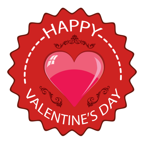 Happy Valentine's Day Logo PNG Vector