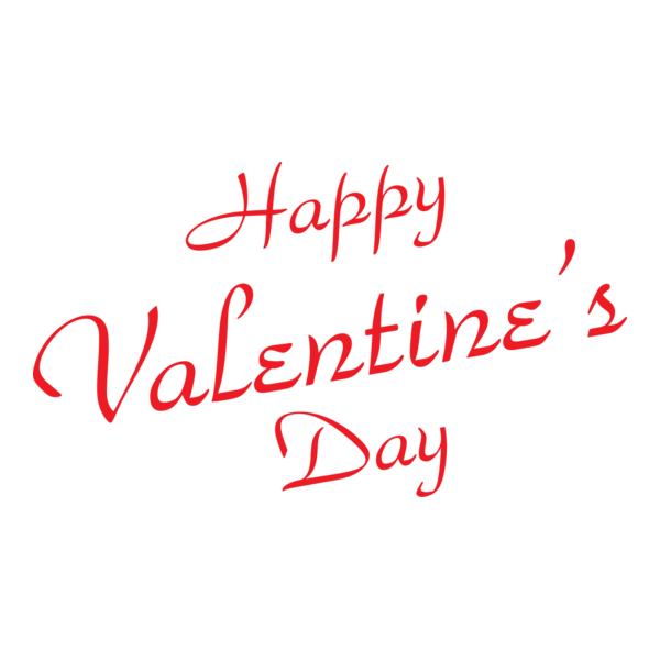 Happy Valentine's Day Logo PNG Vector