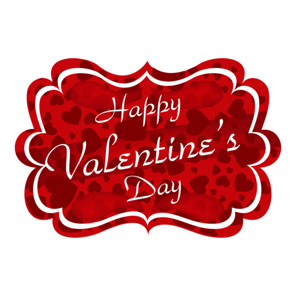 Happy Valentine's Day Logo PNG Vector