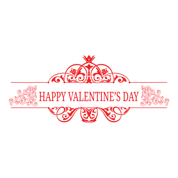 Happy Valentine's Day Logo PNG Vector