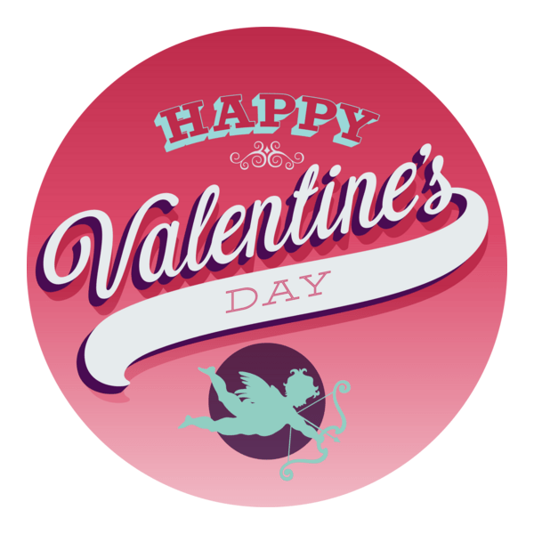 Happy Valentine's Day Logo PNG Vector