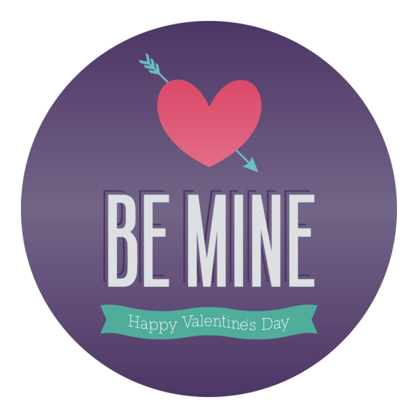Happy Valentine's Day Logo PNG Vector