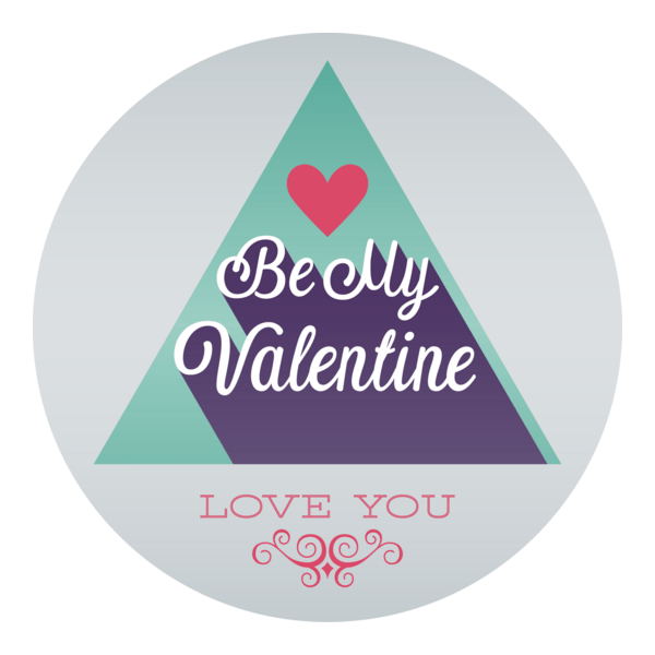 Happy Valentine's Day Logo PNG Vector