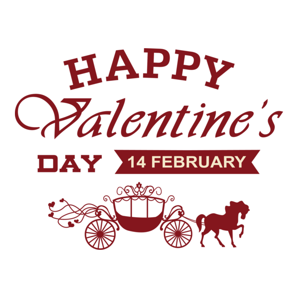 Happy Valentine's Day Logo PNG Vector