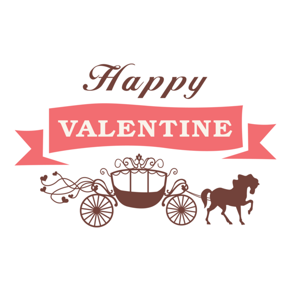 Happy Valentine's Day Logo PNG Vector