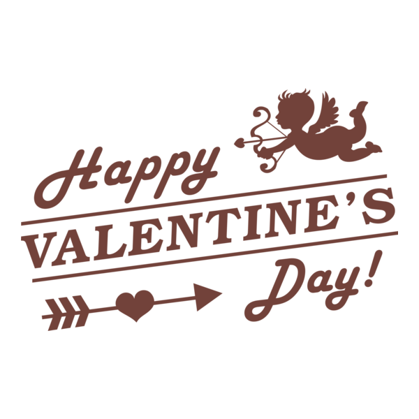 Happy Valentine's Day Logo PNG Vector
