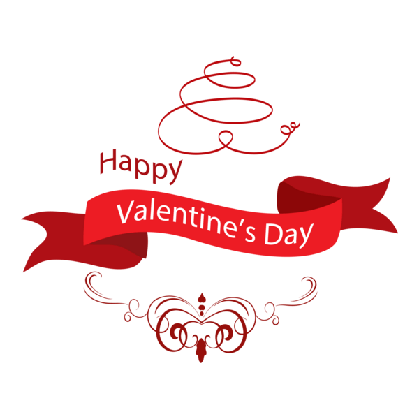 Happy Valentine's Day Logo PNG Vector