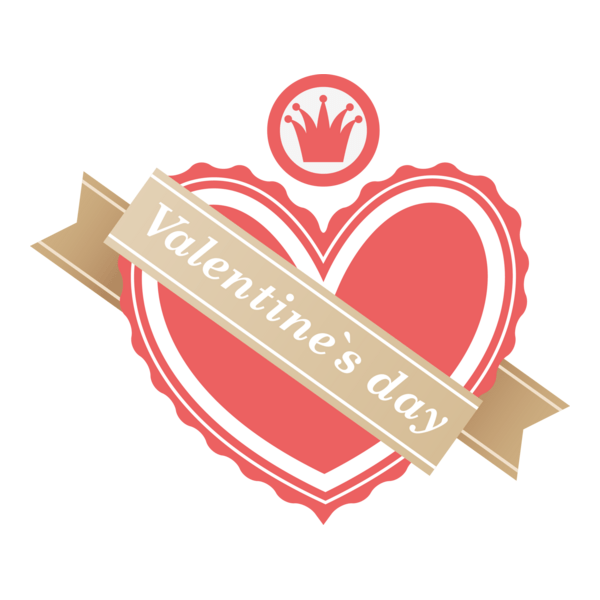 Happy Valentine's Day Logo PNG Vector