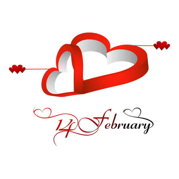 Happy Valentine's Day Logo PNG Vector
