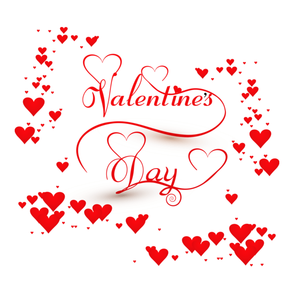 Happy Valentine's Day Logo PNG Vector