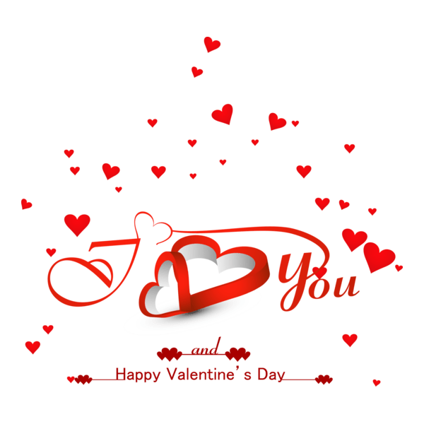 Happy Valentine's Day Logo PNG Vector