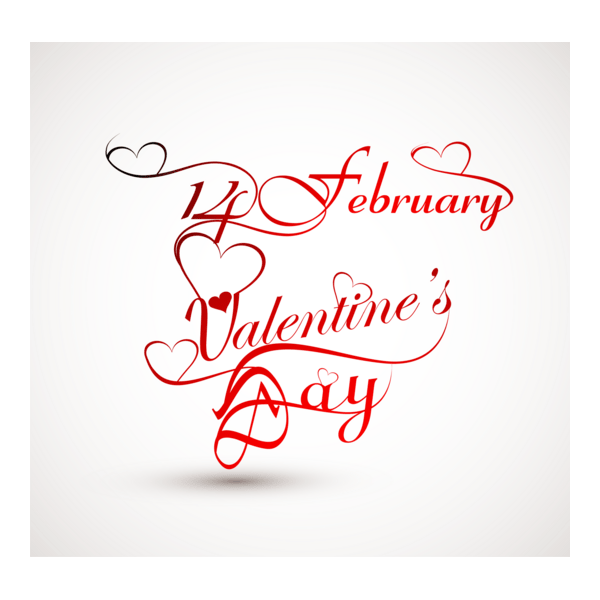 Happy Valentine's Day Logo PNG Vector