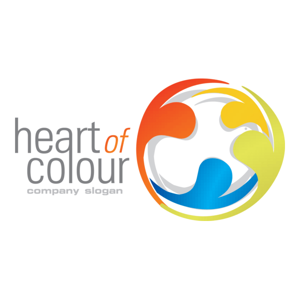 Heart of Colour Logo PNG Vector