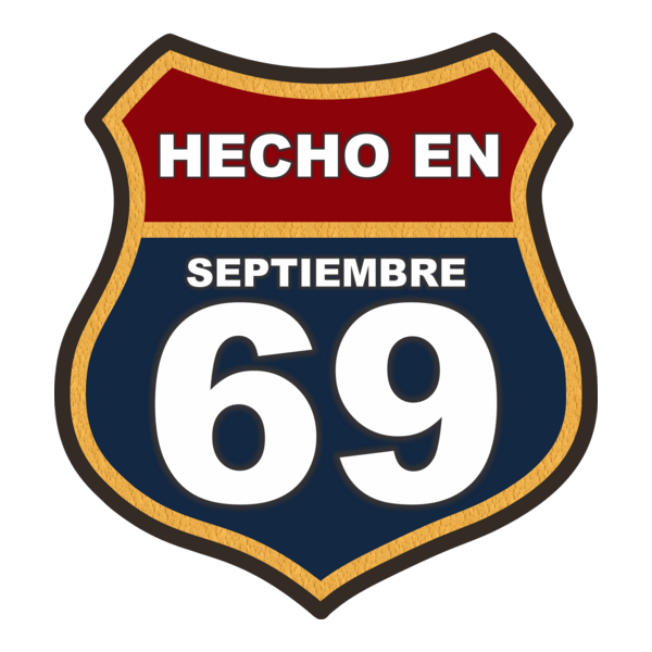 Hecho en septiembre 69 Logo PNG Vector