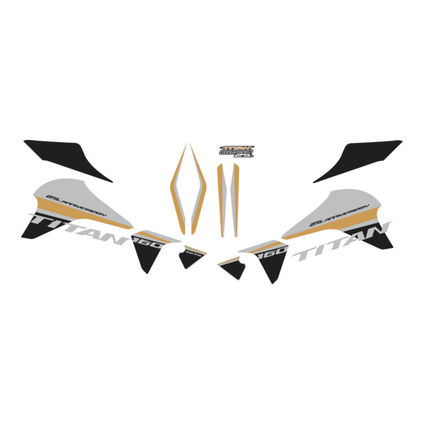 Honda Titan 160 25 Anos Logo PNG Vector