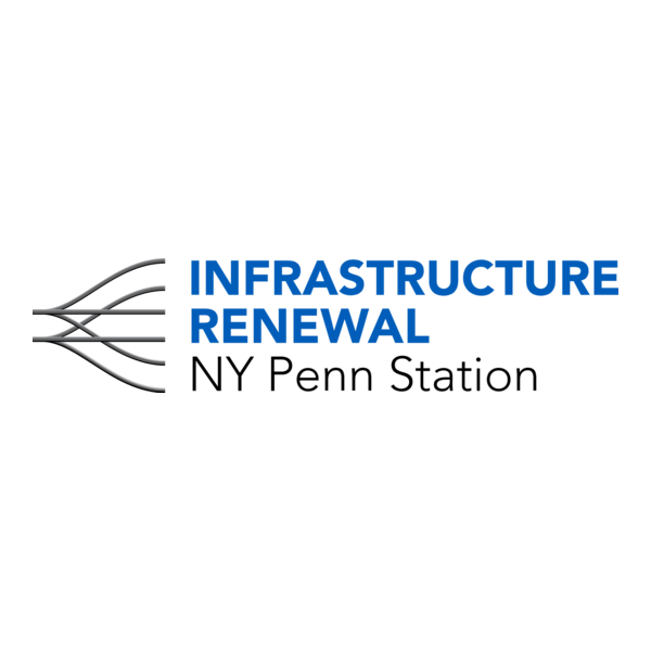 Infrastructure Renewal at New York Penn Station Logo PNG Vector