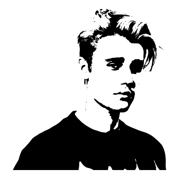 Justin Bieber Silhouette Logo PNG Vector