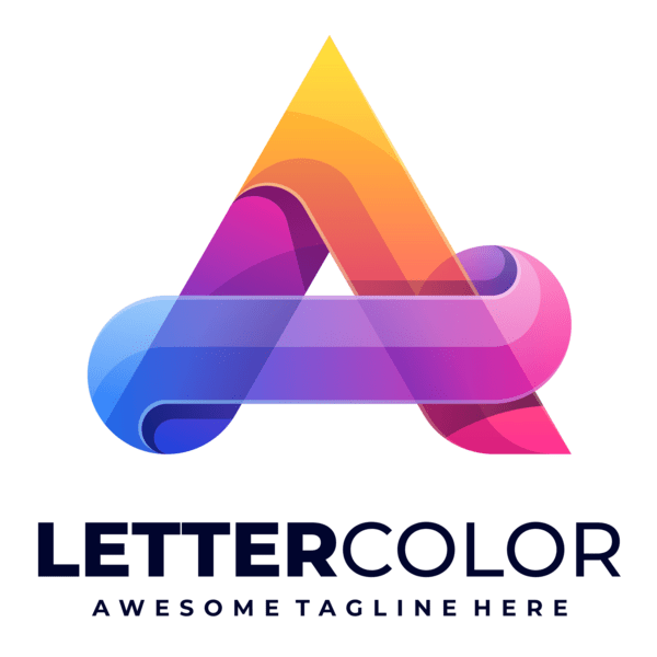Letter a colorful Logo PNG Vector