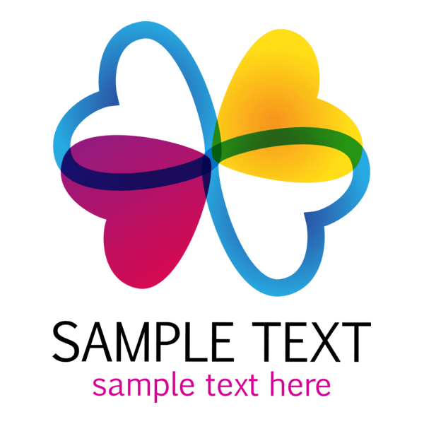 Love Shape Logo PNG Vector