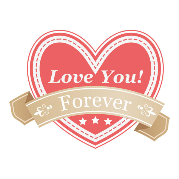 Love You Forever (Valentine's Day) Logo PNG Vector