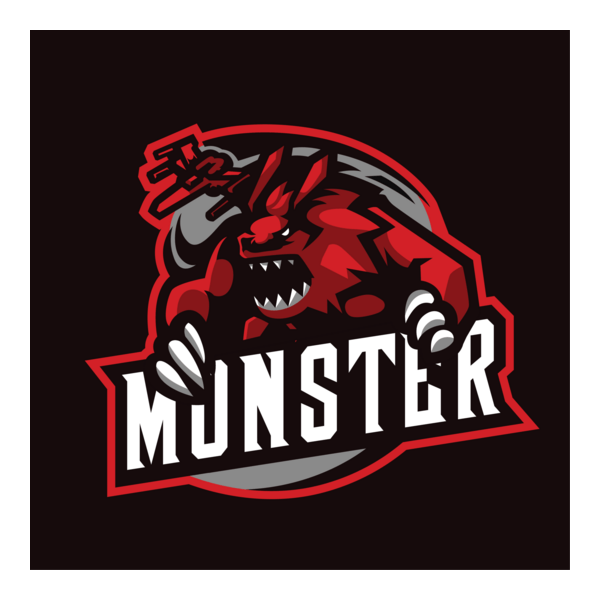 Monster Sport and Esports Logo PNG Vector