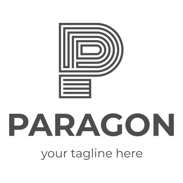 Paragon P Letter Logo PNG Vector