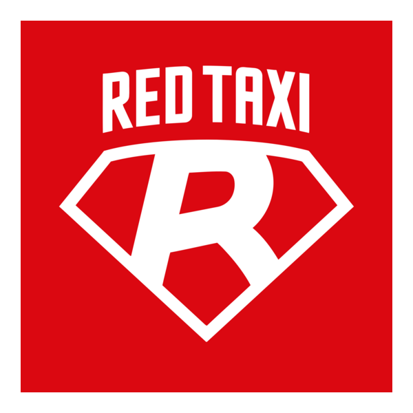 Red Taxi Logo PNG Vector