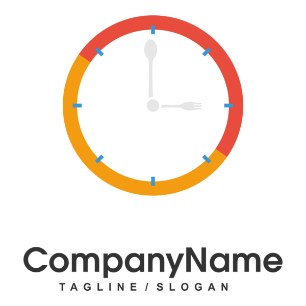 Restaurant opening time Logo PNG Vector