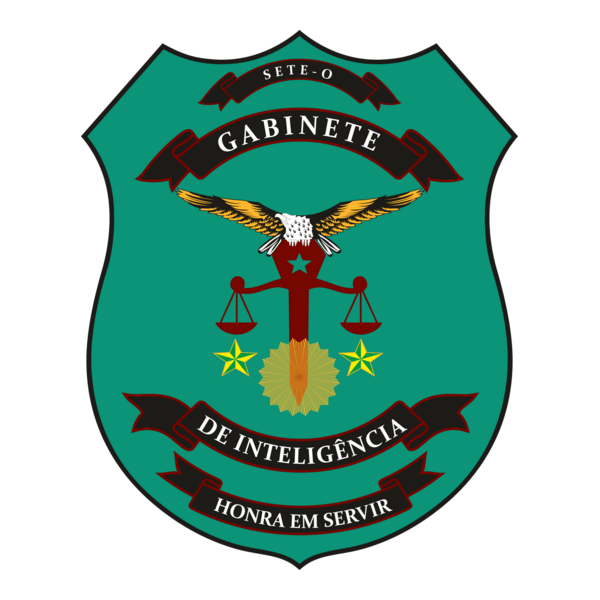 SETE-O GABINETE DE INTELIGÊNCIA-HONRA EM SERVIR Logo PNG Vector